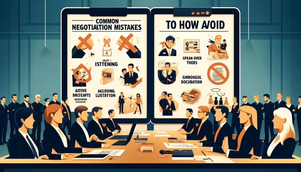 Common negotiation mistakes and how to avoid them